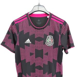 ADIDAS Jersey Mens Medium Pre-Owned Soccer Mexico 2021 Home Stadium Jersey Black